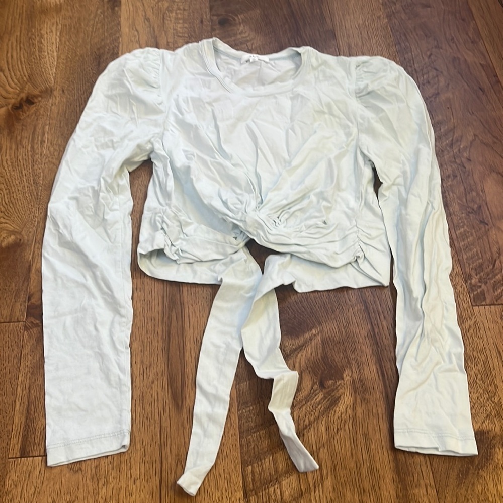 A.L.C Woman’s Light Blue Wrap Light Sleeve Size XS